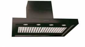 Sirius+120cm+Matte+Black+Alfresco+Canopy+Rangehood
