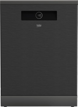 Beko+16+Place+Setting+Freestanding+Dishwasher+Autodose%2C+Auto+Door+Opening%2C+Dark+Stainless