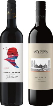 Peter-Lehmann-Portrait-or-Wynns-The-Siding-Coonawarra-750mL-Varieties on sale