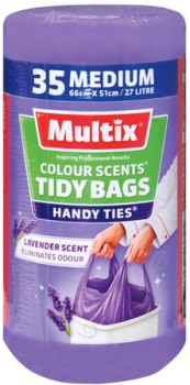 Multix+Colour+Scents+Handy+Ties+Tidy+Bags+Lavender+Medium+35+Pack
