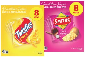 Smith%26rsquo%3Bs+Crinkle+Cut+Chips%2C+Twisties+or+Sunbites+Grain+Waves+8+Pack+Selected+Varieties
