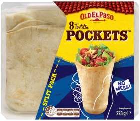 Old-El-Paso-Tortilla-Pockets-223g on sale