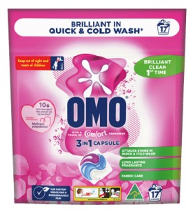 OMO+McGrath+3+in+1+Laundry+Capsules+with+Comfort+17+Pack