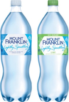 Mount-Franklin-Lightly-Sparkling-Water-125-Litre-Selected-Varieties on sale