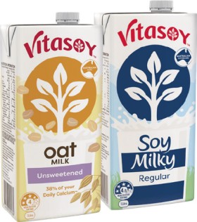 Vitasoy+Unsweetened+or+Milky+Long+Life+UHT+Milk+1+Litre+Selected+Varieties