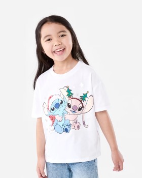 Disney-Lilo-Stitch-License-Christmas-T-Shirt on sale