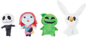 4-Pack-Disney-Tim-Burtons-The-Nightmare-Before-Christmas-Plush-Toys on sale