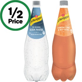 Schweppes+Soda+Water+or+Mixer+Varieties+1.1+Litres
