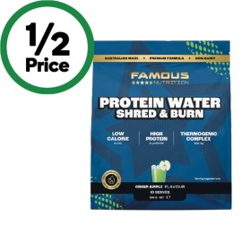 Famous+Nutrition+Shred+%26amp%3B+Burn+Protein+Water+300g%7E