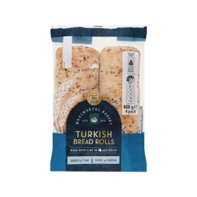 Woolworths+Stonebaked+Turkish+Rolls+400g+Pk+4+or+Pide+400g