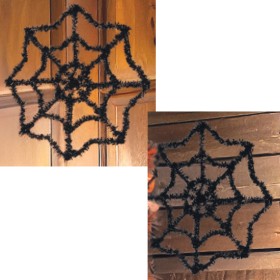Halloween+2D+Tinsel+Sign+Spiderweb