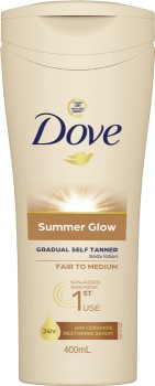 Dove-Body-Lotion-Summer-Glow-Fair-To-Medium-400mL on sale