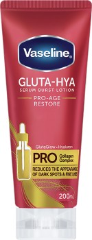 NEW+Vaseline+Gluta-Hya+Serum+Pro-Age+Restore+Burst+Lotion+200mL