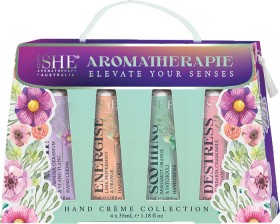 She-Aromatherapie-Hand-Crme-Collection-35mL-4-Pack on sale