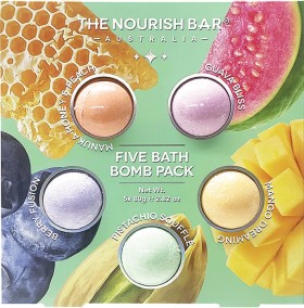 The-Nourish-Bar-Five-Bath-Bomb-Pack on sale