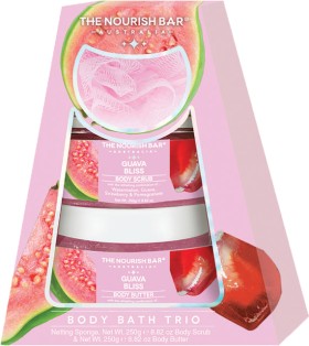 The-Nourish-Guava-Bliss-Bar-Body-Bath-Trio on sale