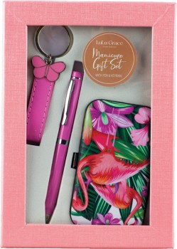 Lulu-Grace-Light-Pink-Manicure-Set-with-Pen-Key-Ring on sale