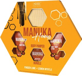 She-Manuka-Finger-Lime-Lemon-Myrtle-Honey-Body-Pamper-Set on sale