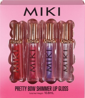 Miki-Pretty-Bow-Shimmer-Lip-Gloss on sale