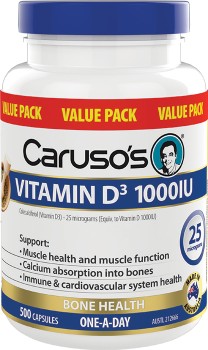 Carusos-Vitamin-D3-1000IU-500-Capsules on sale