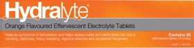 Hydralyte+Effervescent+Electrolyte+Tablets+Orange+Flavour+20+Pack%2A