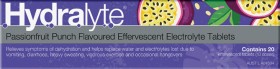 Hydralyte-Effervescent-Electrolyte-Tablets-Passionfruit-Punch-Flavour-20-Pack on sale