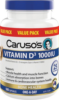 Carusos-Vitamin-D3-1000IU-500-Capsules on sale