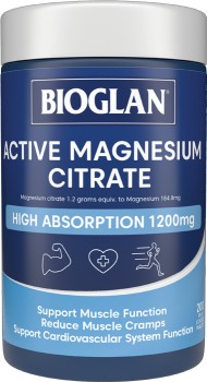 Bioglan-Active-Magnesium-Citrate-1200mg-200-Tablets on sale