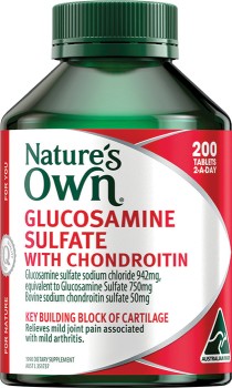 Natures-Own-Glucosamine-Sulfate-with-Chondroitin-200-Tablets on sale