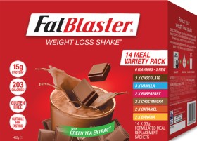 FatBlaster-Variety-Pack-Weight-Loss-Shake-14x33g on sale