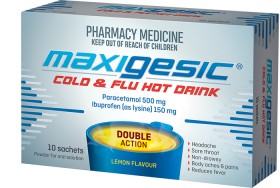 Maxigesic-Cold-Flu-Hot-Drink-10-Sachets on sale