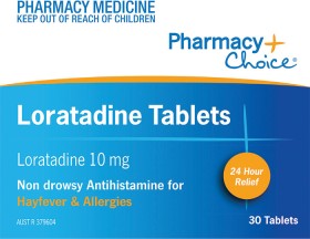 Pharmacy-Choice-Loratadine-30-Tablets on sale