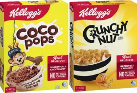 Kelloggs-Cereal-Coco-Pops-650g-Crunchy-Nut-Corn-Flakes-640g-or-NutriGrain-765g on sale