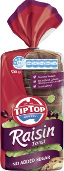 Tip+Top+Raisin+Toast+500-575g+Selected+Varieties