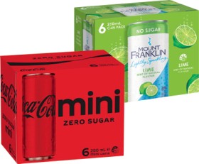 Coca%E2%80%91Cola%2C+Mount+Franklin+or+Deep+Spring+6x250mL+Selected+Varieties
