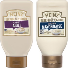 Heinz+Seriously+Good+Aioli%2C+Mayonnaise+or+Tartare+295mL+Selected+Varieties