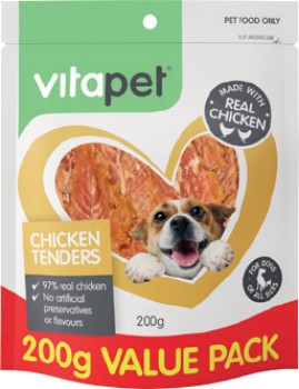 Vitapet+Chicken+Tenders+Dog+Treats+Value+Pack+200g