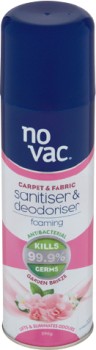 No+Vac+Carpet+%26amp%3B+Fabric+Foaming+Sanitiser+%26amp%3B+Deodoriser+290g+Selected+Varieties