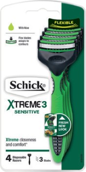 Schick+Xtreme+3+Sensitive+Disposable+Razors+4+Pack