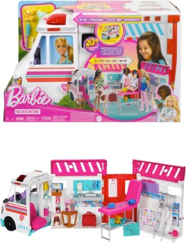 Barbie-Transforming-Ambulance-and-Clinic-Playset on sale