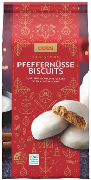 Coles-Christmas-Pfeffernusse-200g on sale