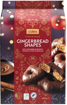 Coles-Christmas-Gingerbread-Shapes-400g on sale