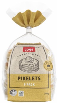 Coles-Pikelets-8-Pack-200g on sale