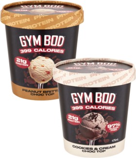 Gym-Bod-Protein-Dessert-Tub-475mL on sale