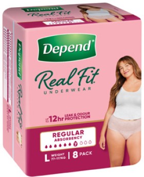 Depend-Real-Fit-Underwear-for-Women-Size-L-8-Pack on sale