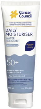 Cancer-Council-Daily-Moisturiser-Sunscreen-SPF50-150mL on sale