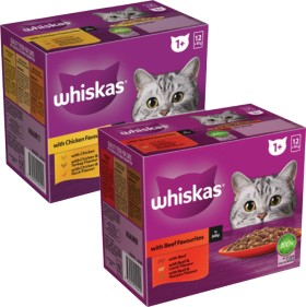 Whiskas-Favourites-Cat-Food-12x85g on sale