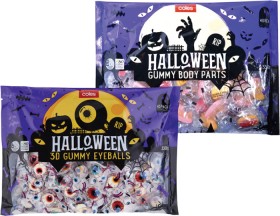 Coles-Halloween-Gummy-Body-Parts-or-3D-Eyeballs-350g on sale