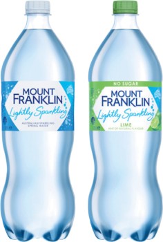 Mount+Franklin+Lightly+Sparkling+Water+1.25+Litre+Selected+Varieties