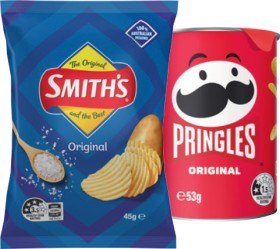 Pringles+Chips+53g+or+Smith%26rsquo%3Bs+Crinkle+Chips+45g+Selected+Varieties